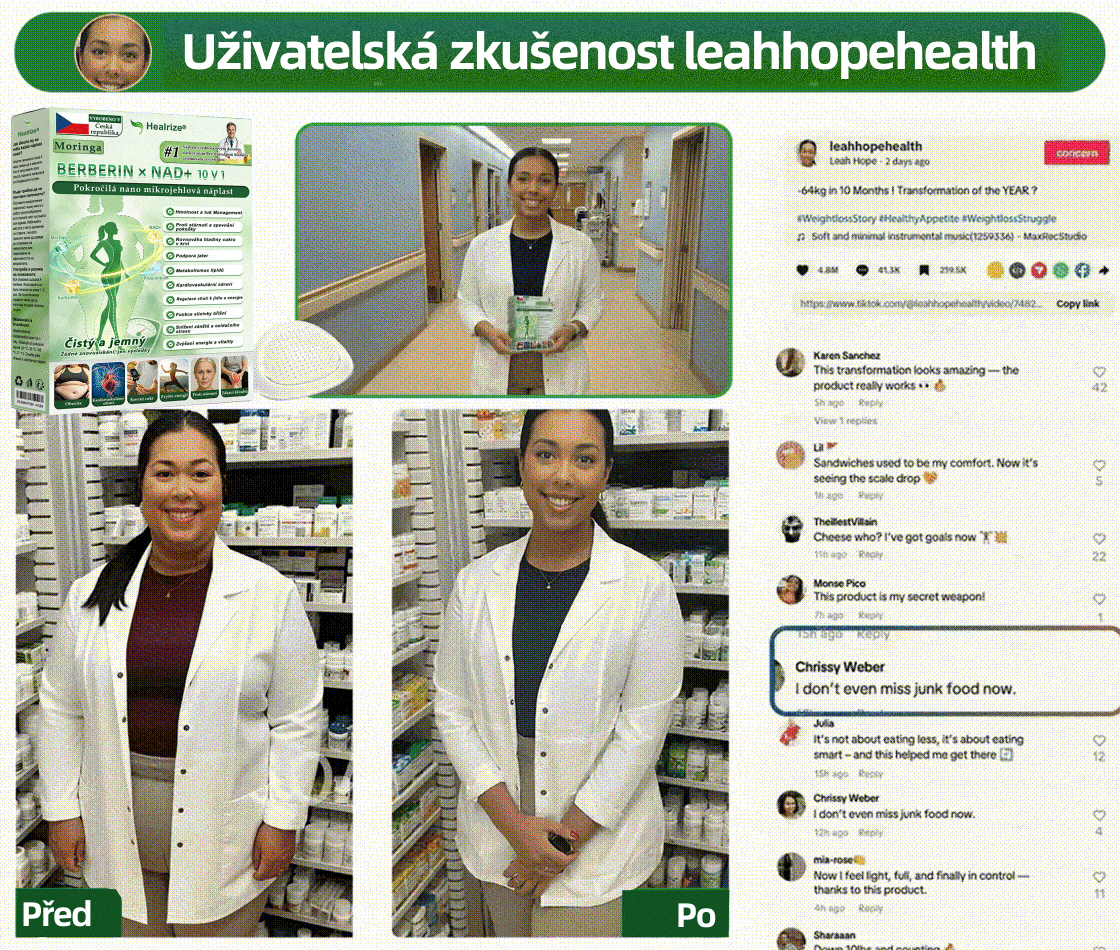 Oficiální obchod | 🧑‍⚕️ 𝑯𝒆𝒂𝒍𝒓𝒊𝒛𝒆® 𝑴𝒐𝒓𝒊𝒏𝒈𝒂 · 𝑩𝒆𝒓𝒃𝒆𝒓𝒊𝒏𝒆 × 𝑵𝑨𝑫+ 10𝒗1 𝑷𝒐𝒌𝒓𝒐č𝒊𝒍á 𝑵𝒂𝒏𝒐 𝑴𝒊𝒌𝒓𝒐č𝒆𝒑𝒆𝒍𝒐𝒗á 𝑵á𝒑𝒍𝒂𝒔𝒕(Pouze jednou denně, viditelné změny již za 7 dní) ✅ Pro obezitu, 🅞🅒🅗🅐🅑🅛🅞🅤 🅟🅞🅚🅞ž🅚🅤, cukrovku, spánkovou apnoe, problémy s klouby a další🌿