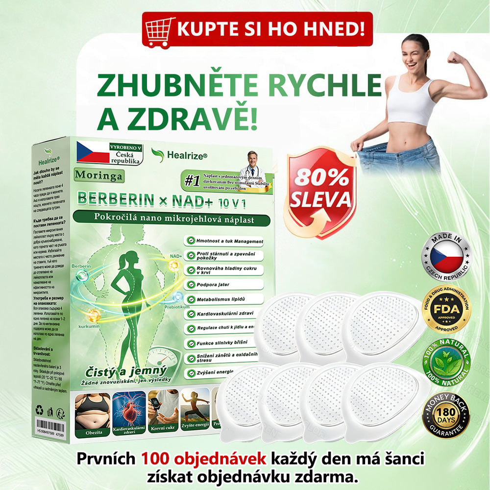 Oficiální obchod | 🧑‍⚕️ 𝑯𝒆𝒂𝒍𝒓𝒊𝒛𝒆® 𝑴𝒐𝒓𝒊𝒏𝒈𝒂 · 𝑩𝒆𝒓𝒃𝒆𝒓𝒊𝒏𝒆 × 𝑵𝑨𝑫+ 10𝒗1 𝑷𝒐𝒌𝒓𝒐č𝒊𝒍á 𝑵𝒂𝒏𝒐 𝑴𝒊𝒌𝒓𝒐č𝒆𝒑𝒆𝒍𝒐𝒗á 𝑵á𝒑𝒍𝒂𝒔𝒕(Pouze jednou denně, viditelné změny již za 7 dní) ✅ Pro obezitu, 🅞🅒🅗🅐🅑🅛🅞🅤 🅟🅞🅚🅞ž🅚🅤, cukrovku, spánkovou apnoe, problémy s klouby a další🌿