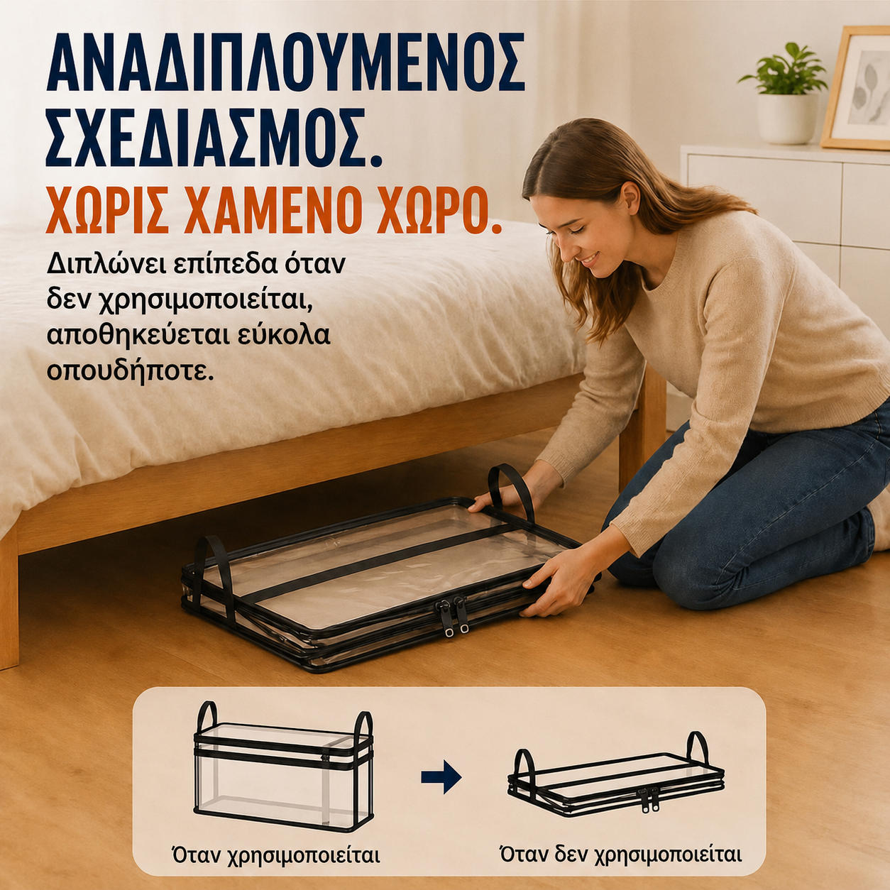 ⏳ Τελευταία μέρα! Αγοράστε 2 & πάρτε 1 δώρο 💕 SVOZK® Διάφανο Κουτί Αποθήκευσης Μεγάλης Χωρητικότητας🎈