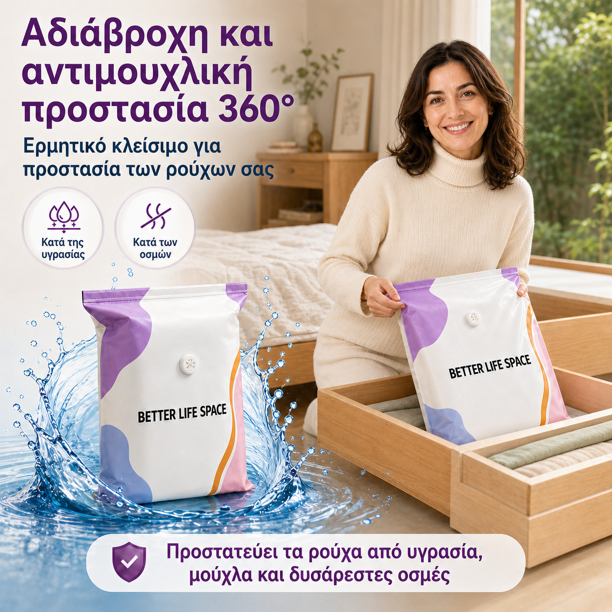 ΤΕΛΕΥΤΑΙΑ ΜΕΡΑ! 🔥 70% ΕΚΠΤΩΣΗ 👛 Τσάντες αποθήκευσης κενού SVOZK® 3D χωρίς αντλία 📦 Ο απόλυτος οργανωτής όλα-σε-ένα για ρούχα, παιχνίδια, βιβλία και λούτρινα ζωάκια 🧸📚👕🧦