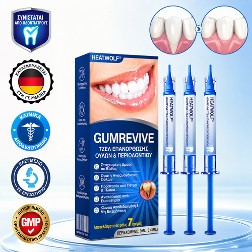 🇬🇷👨‍⚕️✅🦷HEATWOLF® GumRevive Γέλη Επιδιόρθωσης Περιοδοντίτιδας🍿