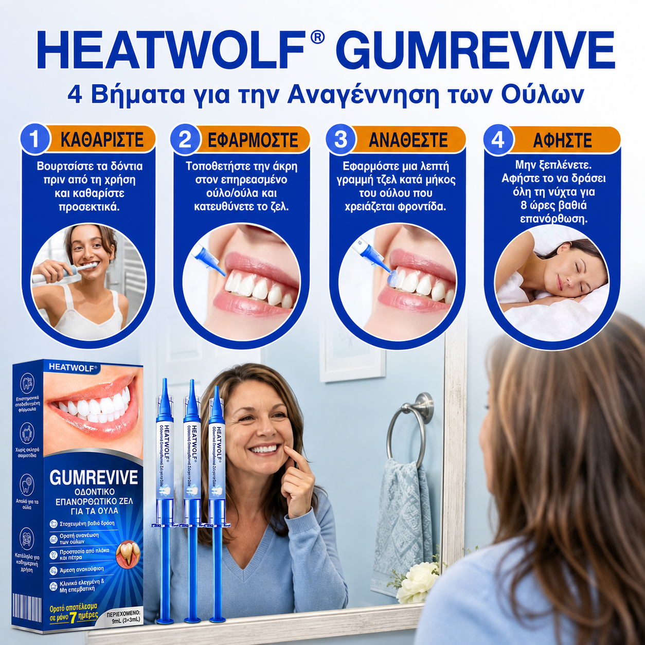 🇬🇷👨‍⚕️✅🦷HEATWOLF® GumRevive Γέλη Επιδιόρθωσης Περιοδοντίτιδας🍿